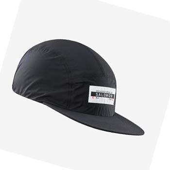 Salomon BONATTI WATERPROOF FIVE PANEL Kadın Şapkalar Siyah | TR 2171JPQ